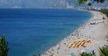 A view of a beach in Antalya, southern Türkiye, July 22, 2026. (AA Photo)