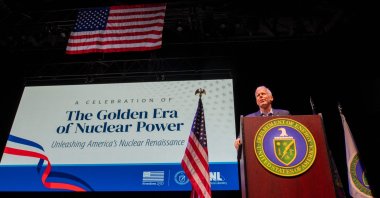  United States Secretary of Energy Chris Wright addresses Idaho National Laboratory employees at an event on June 25, 2026, in Idaho Falls, Idaho. (AFP File Photo)