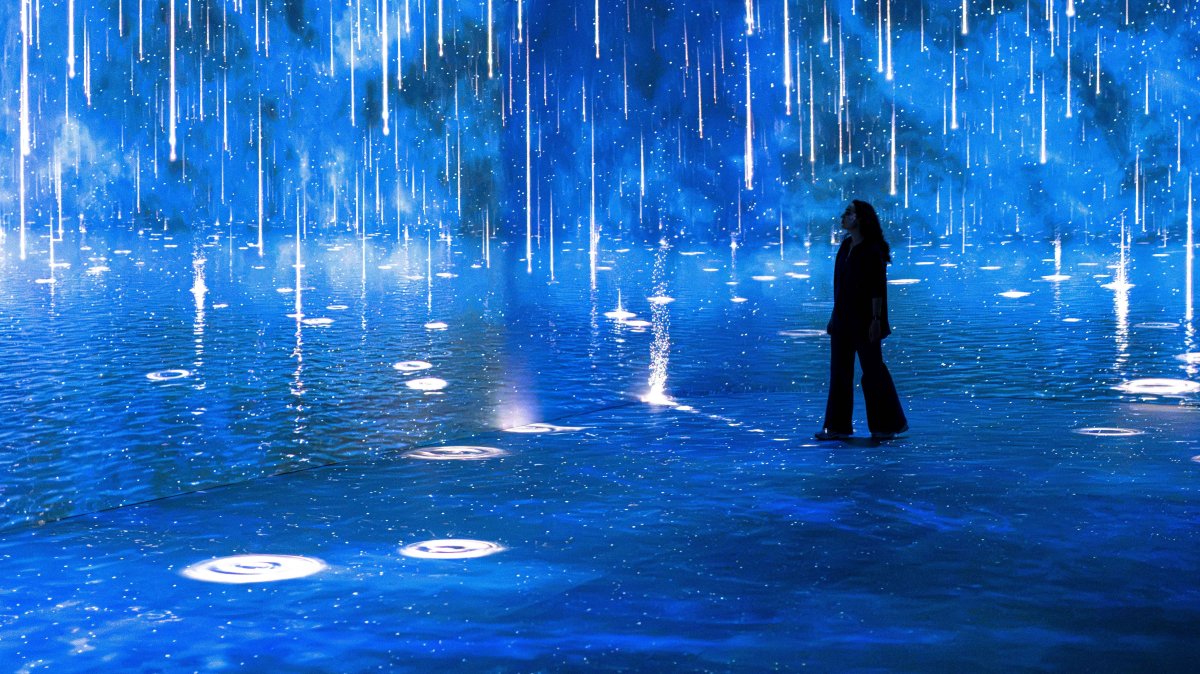 A visitor explores the "Timewalk Exhibition," London, U.K., July 21, 2026. (Photo by Funda Karayel)