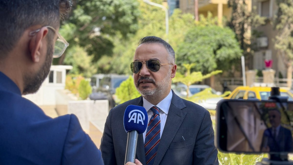 Nuh Yılmaz, Türkiye’s ambassador to Damascus, speaks to Anadolu Agency, July 23, 2026. (AA Photo)