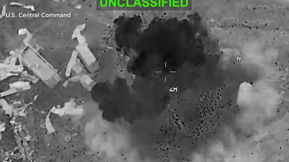 This screen grab made on July 23, 2026 from handout video footage released by the US Central Command (CENTCOM) on July 22, 2026 shows US forces launching what the military says are precision strikes against Iran for the twelth consecutive night. (CENTCOM Handout via AFP)