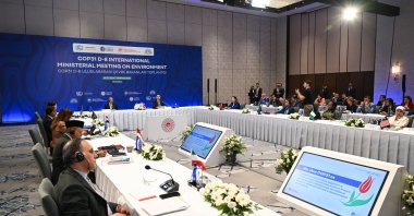 Environment, Urbanization and Climate Change Minister Murat Kurum speaks at the COP31 D-8 International Ministers' Meeting, Istanbul, Türkiye, July 17, 2026. (AA Photo)