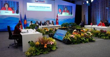 Türkiye's Deputy Foreign Minister Berris Ekinci (R) participates a meeting on the sidelines of the Association of Southeast Asian Nations (ASEAN) Foreign Ministers' Meeting, Pasay, Metro Manila, Philippines, July 22, 2026. (EPA Photo)