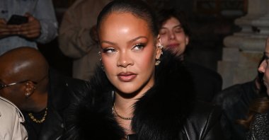 Rihanna attends at the AWGE fashion show as part of RTW Fall 2026 in New York, U.S., Feb. 13, 2026. (Getty Images Photo)