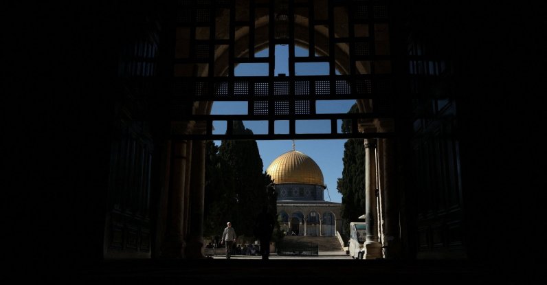 Palestinians walk near the Dome of the Rock on the Al-Aqsa compound in Jerusalem's Old City, June 23, 2026. (Reuters Photo)