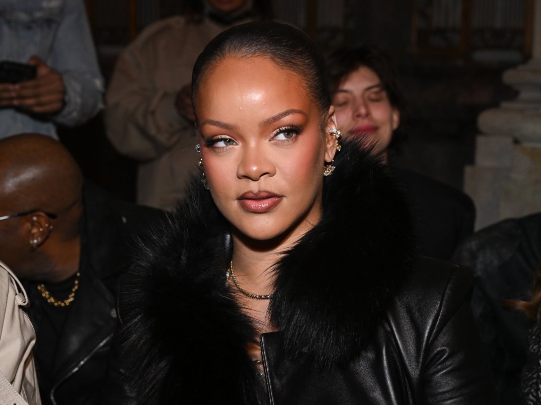 Rihanna attends at the AWGE fashion show as part of RTW Fall 2026 in New York, U.S., Feb. 13, 2026. (Getty Images Photo)