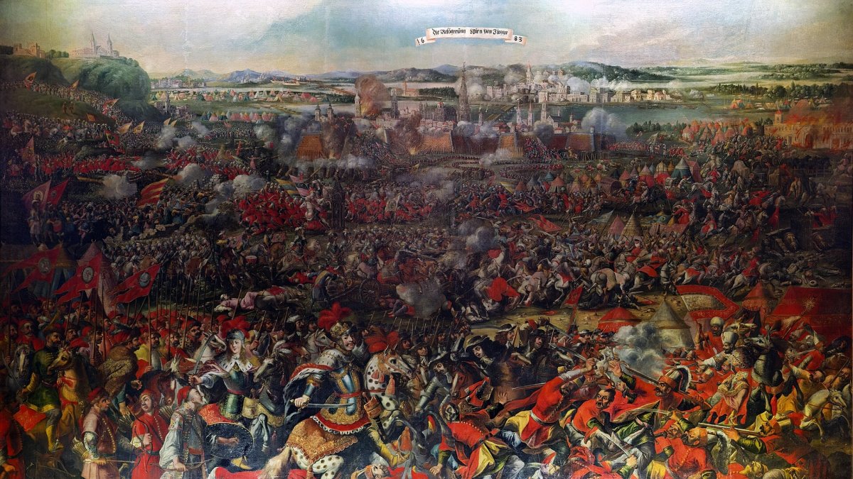 An anonymous painting depicting the Battle of Vienna, Sept. 12, 1683. Museum of Military History, Vienna, Austria. (Wikipedia)