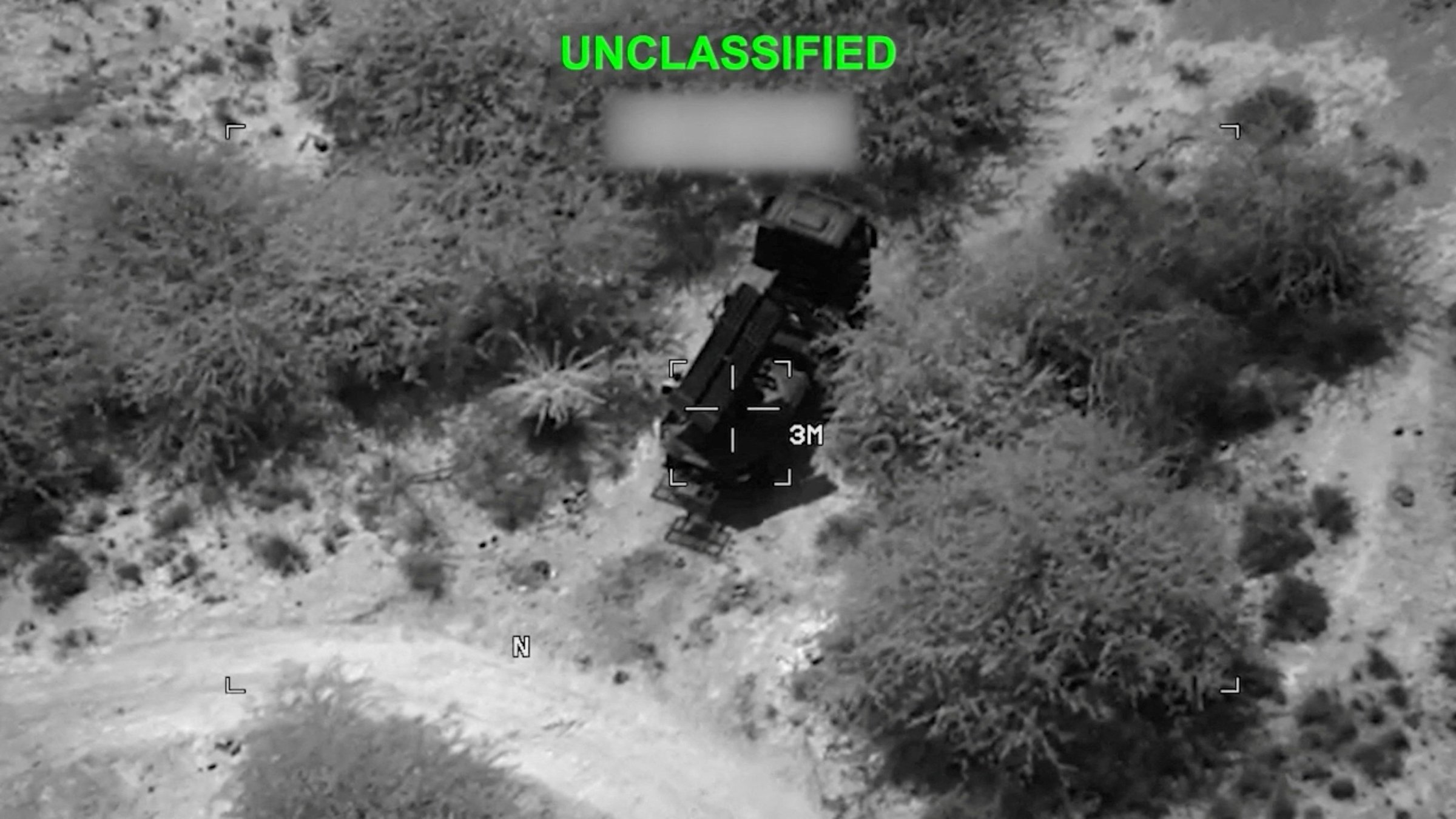Military equipment is struck at an undisclosed location in this screengrab from a handout video released by the U.S. Central Command (CENTCOM), which the military said shows strikes on Iranian military targets, July 23, 2026. (Reuters Photo)