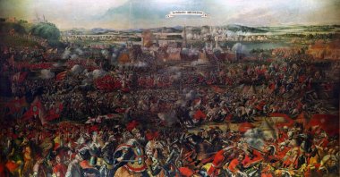 An anonymous painting depicting the Battle of Vienna, Sept. 12, 1683. Museum of Military History, Vienna, Austria. (Wikipedia)