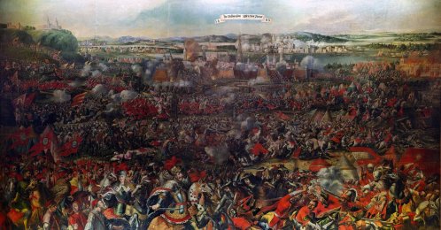 An anonymous painting depicting the Battle of Vienna, Sept. 12, 1683. Museum of Military History, Vienna, Austria. (Wikipedia)