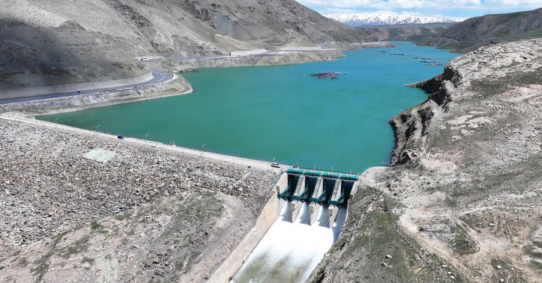 A dam is seen in Van province, Türkiye, May 7, 2026. (AA Photo)