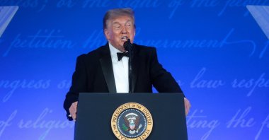 U.S. President Donald Trump delivers remarks at the White House Correspondents' Association (WHCA) Dinner at the Waldorf Astoria hotel, Washington, U.S., July 24, 2026. (Reuters Photo)