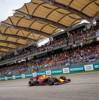 Red Bull's Max Verstappen drives his car during the Formula One Malaysia Grand Prix in Sepang, Malaysia, Oct. 1, 2017. (AFP Photo)