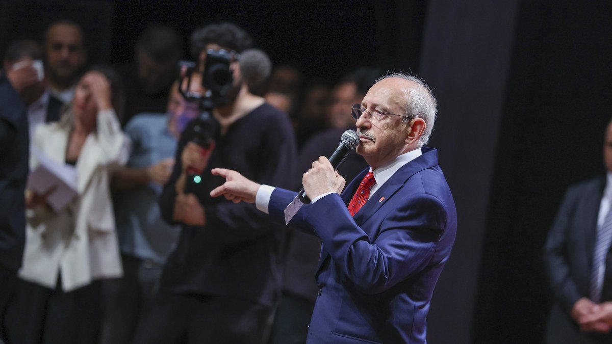 CHP Chair Kemal Kılıçdaroğlu speaks at an event, Istanbul, Türkiye, July 25, 2026. (AA Photo)