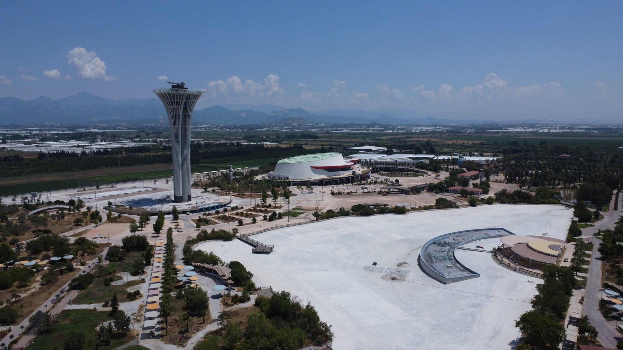 A general view of an expo area, one of the planned venues for upcoming COP31 summit, Antalya, southern Türkiye, July 10, 2026. (AA Photo)