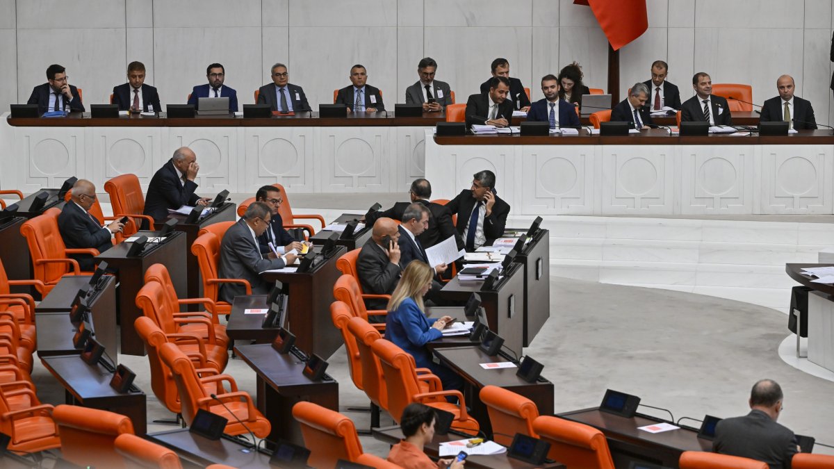 Lawmakers attend a session at Parliament, Ankara, Türkiye, July 24, 2026. (AA Photo)