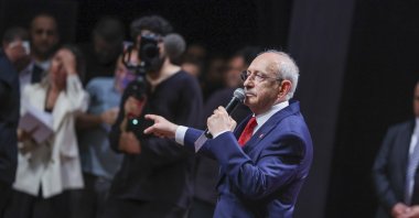 CHP Chair Kemal Kılıçdaroğlu speaks at an event, Istanbul, Türkiye, July 25, 2026. (AA Photo)