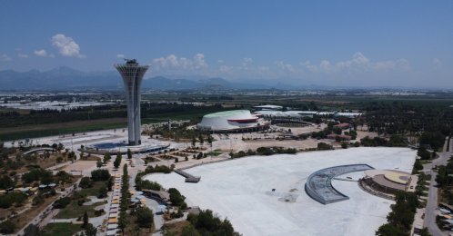 A general view of an expo area, one of the planned venues for upcoming COP31 summit, Antalya, southern Türkiye, July 10, 2026. (AA Photo)