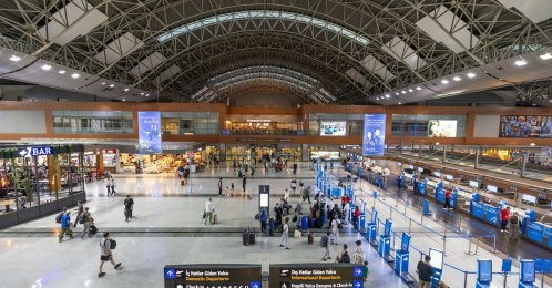 A general view of a terminal at Sabiha Gökçen Airport, Istanbul, Türkiye, June 29, 2026. (DHA Photo)