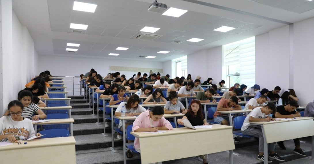 Students walk on the Alanya Alaaddin Keykubat University (ALKÜ) campus in Alanya, Antalya, Türkiye, July 22, 2026. (IHA Photo) 