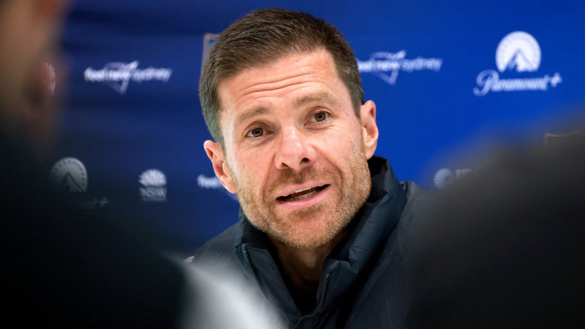 Chelsea Manager Xabi Alonso speaks during a press conference in Sydney, Australia, July 27, 2026. (AFP Photo)