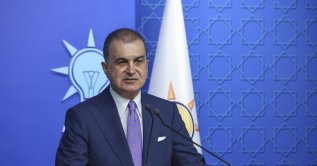 AK Party spokesman Ömer Çelik speaks to reporters at party headquarters in Ankara, July 27, 2026. (AA Photo)