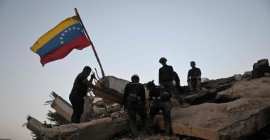 Rescue teams search for bodies amid the rubble of an Obras del Poder Popular (OPP) building, Caraballeda, Venezuela, July 24, 2026. (AFP Photo)