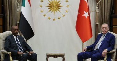 President Recep Tayyip Erdoğan meets with Sudan's Sovereign Council Chairperson Abdel Fattah al-Burhan Ankara, Türkiye, Dec. 25, 2025. (AA Photo) 