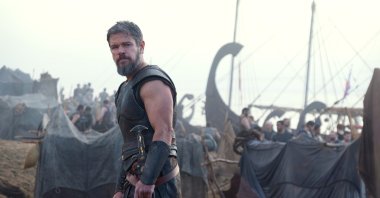This image released by Universal Pictures shows Matt Damon as Odysseus in a scene from "The Odyssey."  (AP Photo)