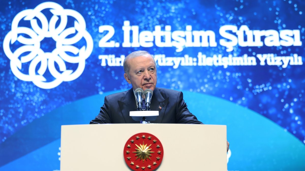 President Recep Tayyip Erdoğan addresses the Communication Council, Ankara, Türkiye, July 28, 2026. (AA Photo)