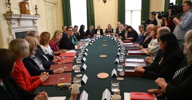 British Prime Minister Andy Burnham holds his first Cabinet meeting, London, Britain, July 21, 2026. (Reuters Photo)