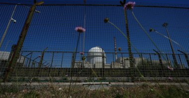 A view of a small reactor of the former nuclear power plant of Latina, Italy, June 18, 2026. (AP Photo)