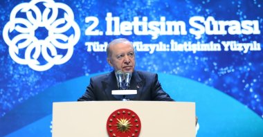 President Recep Tayyip Erdoğan addresses the Communication Council, Ankara, Türkiye, July 28, 2026. (AA Photo)