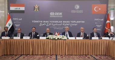 Turkish and Iraqi delegations attend the Türkiye-Iraq Business Roundtable Meeting in Ankara, July 28, 2026. (AA Photo)