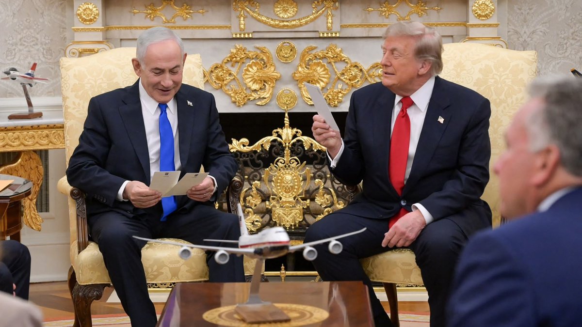 Israel's Prime Minister Benjamin Netanyahu (L) meets with U.S. President Donald Trump at the White House, Washington, U.S., July 28, 2026. (AFP Photo)