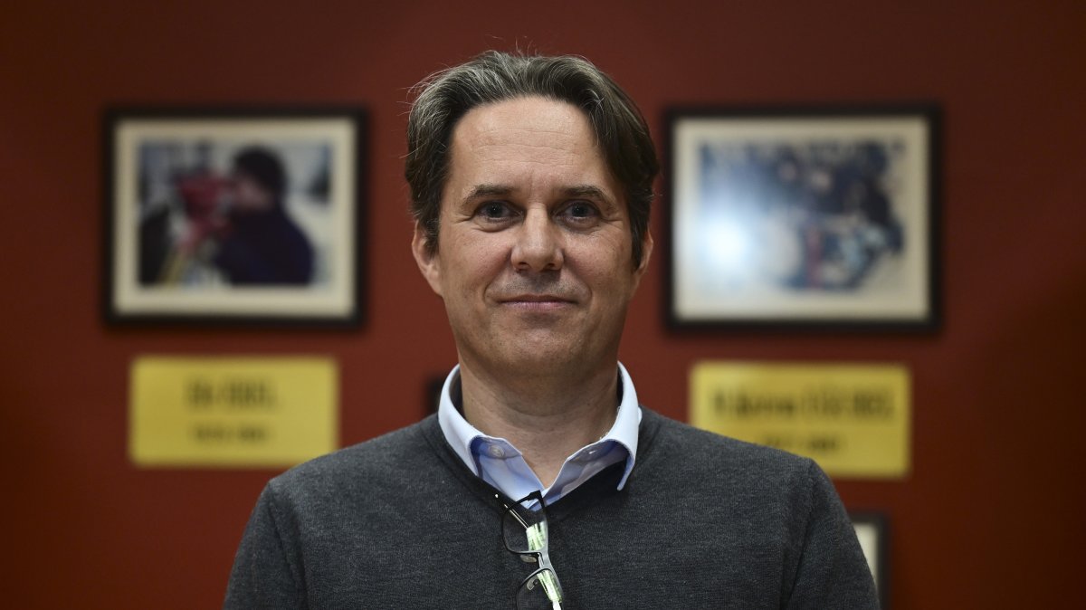 Professor Peter Talloen, head of the Sagalassos excavations, poses for a photo during an interview, Ankara, Türkiye, April 14, 2026. (AA Photo)