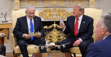 Israel's Prime Minister Benjamin Netanyahu (L) meets with U.S. President Donald Trump at the White House, Washington, U.S., July 28, 2026. (AFP Photo)