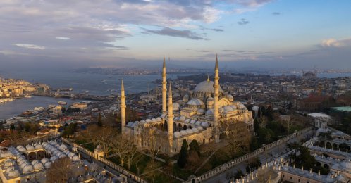An aerial view shows the historic Süleymaniye Mosque in Istanbul, Türkiye, Feb. 10, 2026. (Shutterstock Photo) 