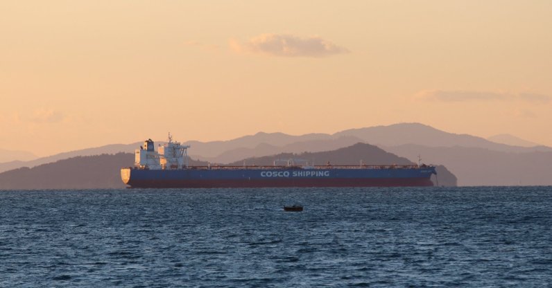 A file image from March 2, 2024, shows the Chinese-flagged VLCC supertanker Cosnew Lake, which exited the Red Sea via the Bab el-Mandeb Strait on July 23, 2026. (Reuters File Photo)