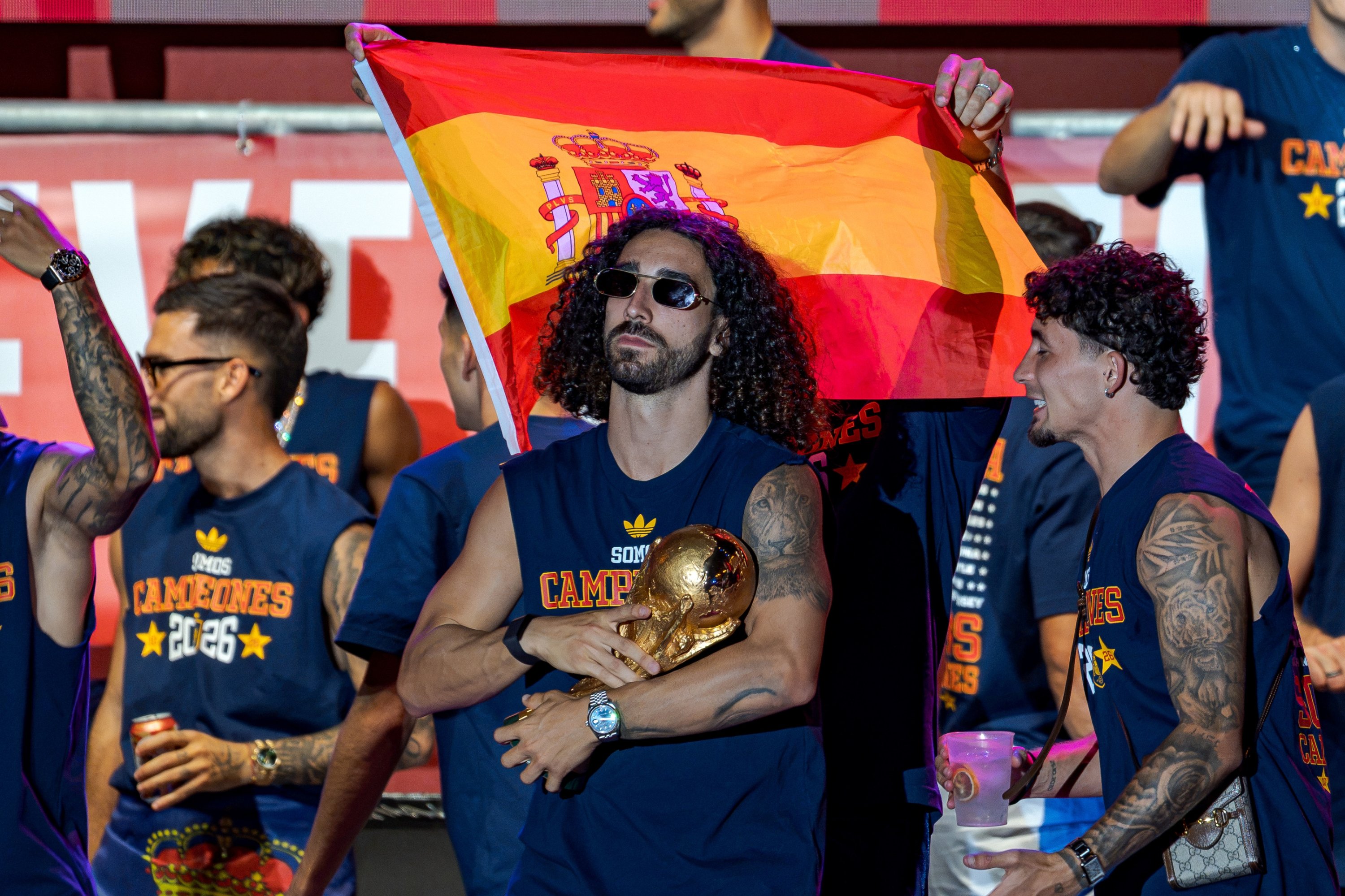 Spain’s Cucurella keeps World Cup vow with De la Fuente tattoo