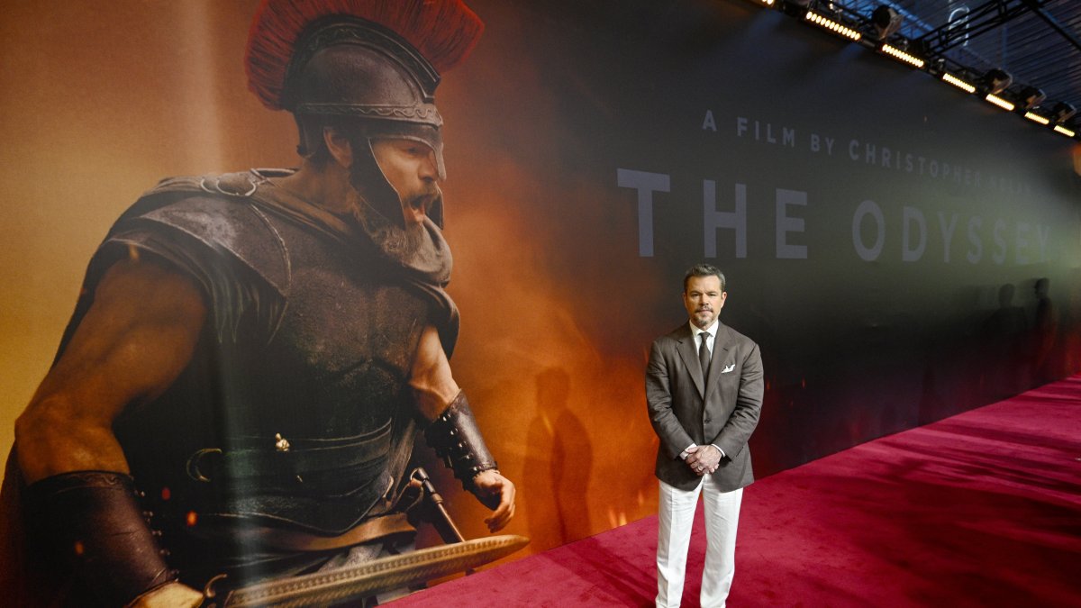 Matt Damon attends the "The Odyssey" premiere, Mumbai, India, July 11, 2026. (Getty Images Photo)