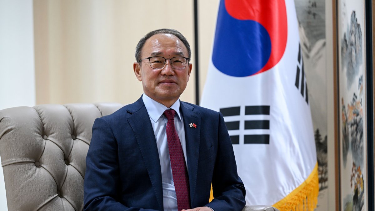 South Korea's ambassador to Türkiye, Boo Sukjong, poses during an interview with Anadolu Agency (AA), Ankara, Türkiye, July 30, 2026. (AA Photo)
