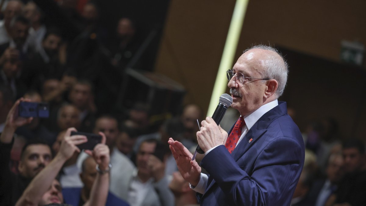 CHP Chair Kemal Kılıçdaroğlu addresses an event, Istanbul, Türkiye, July 25, 2026. (AA Photo)