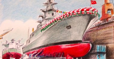 "International cooperation is a strong option for the U.S. Navy to rapidly rebuild its fleet. A potential partnership with Türkiye would provide the U.S. with significant strategic advantages." (Illustration by Erhan Yalvaç)