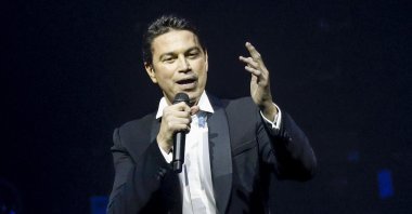 Tenor Mario Frangoulis performs live on stage during the Royal Christmas Gala at Tempodrom, Berlin, Germany, Dec. 5, 2017. (Getty Images Photo)