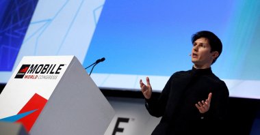 Founder and CEO of Telegram Pavel Durov delivers a keynote speech during the Mobile World Congress in Barcelona, Spain Feb. 23, 2016. (Reuters File Photo)