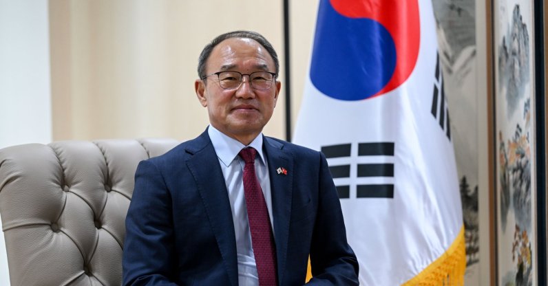 South Korea's ambassador to Türkiye, Boo Sukjong, poses during an interview with Anadolu Agency (AA), Ankara, Türkiye, July 30, 2026. (AA Photo)