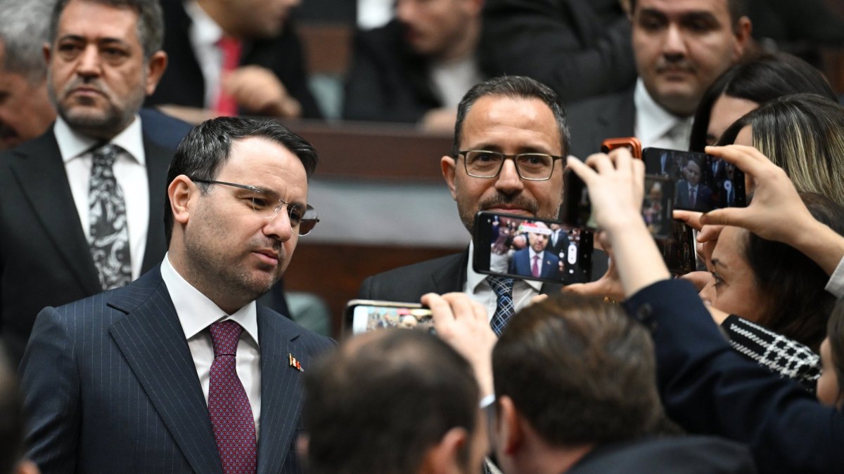 Justice Minister Akın Gürlek speaks to reporters, Ankara, Türkiye, Feb. 25, 2026. (AA Photo)