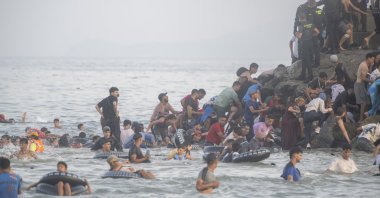 Moroccan illegal migrants arrive at Ceuta, Morocco, July 30, 2026. (AA Photo)