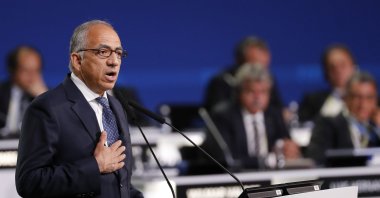 Carlos Cordeiro speaks during the presentation of the Canada Mexico United States 2026 FIFA World Cup bid at the 68th FIFA Congress in Moscow, Russia, June 13, 2018. (EPA File Photo)